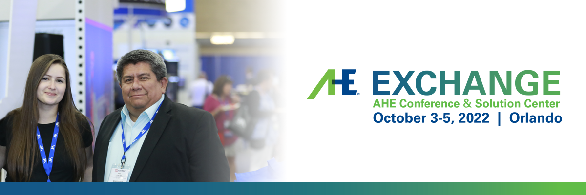 AHE Exchange Conference Banner - 2 People