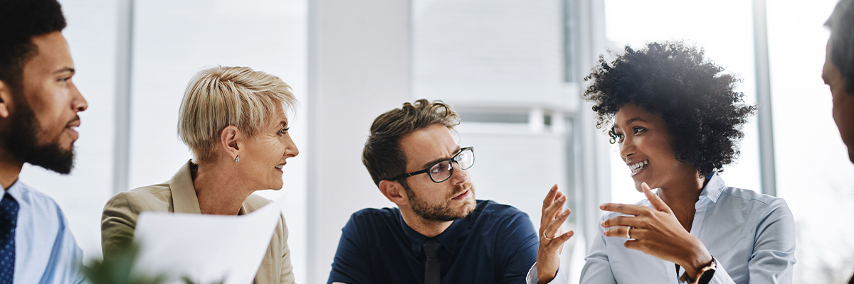 group in a meeting