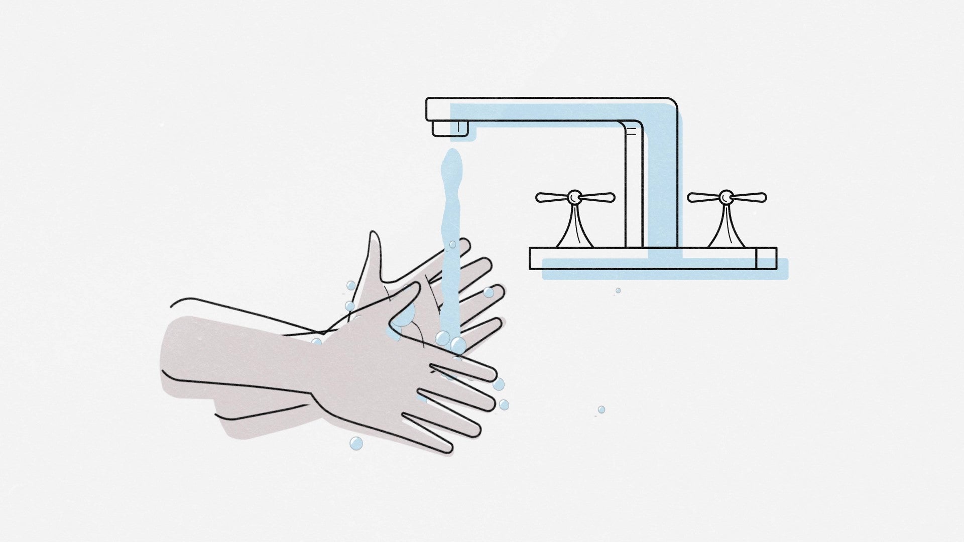 washing hands