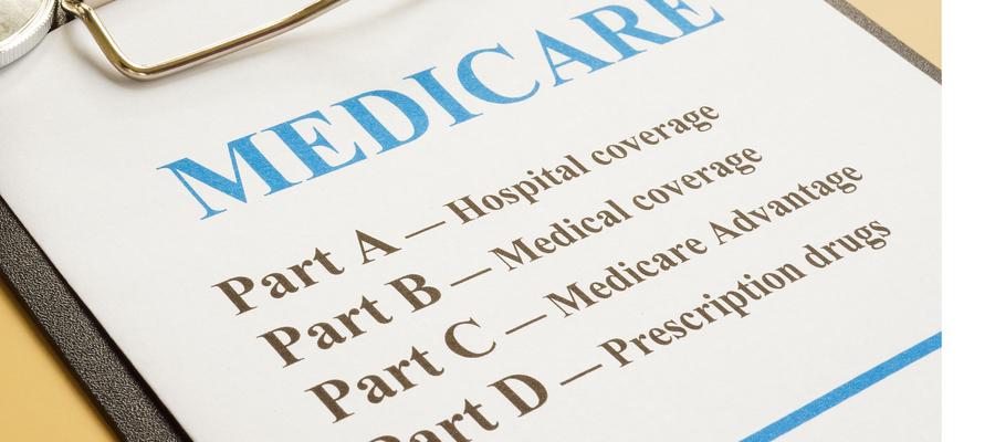 Medicare form on clipboard